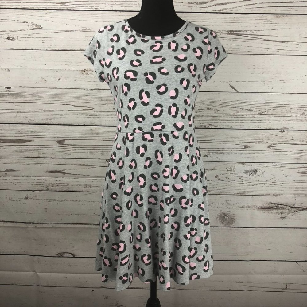 Cat & Jack Leopard Print Fit & Flare T-shirt Dress